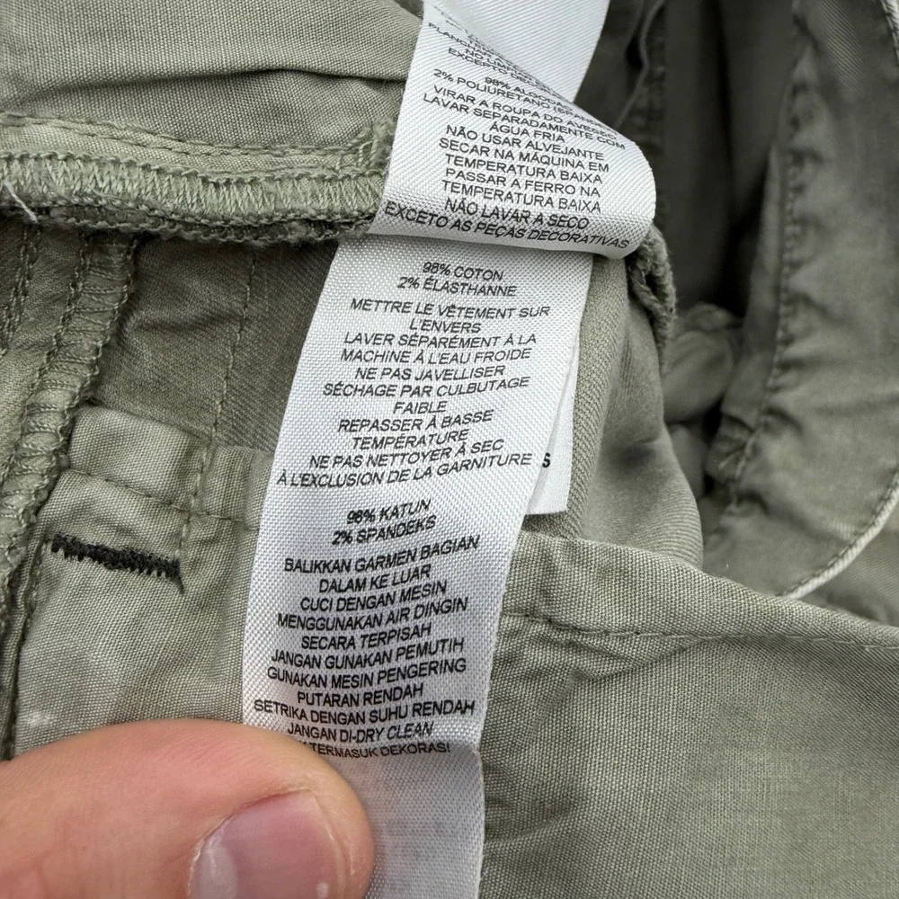 Armani Exchange J130 Skinny Fit Chino Pants Mens 31 Olive Green Stretch‎ Twill